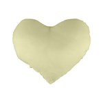 True Cream Color Standard 16  Premium Heart Shape Cushions Back