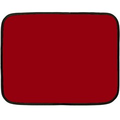 True Dark Red Color Fleece Blanket (mini) by SpinnyChairDesigns