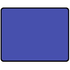 Dark Slate Blue Color Double Sided Fleece Blanket (medium)  by SpinnyChairDesigns