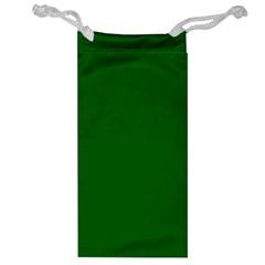 True Emerald Green Color Jewelry Bag by SpinnyChairDesigns