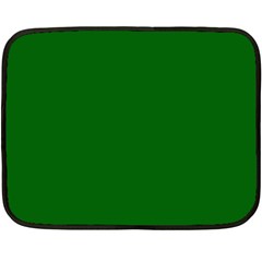 True Emerald Green Color Fleece Blanket (mini) by SpinnyChairDesigns