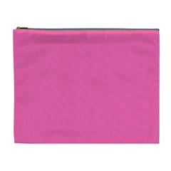 Hot Hollywood Pink Color Cosmetic Bag (xl) by SpinnyChairDesigns