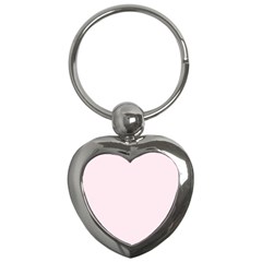 Lavender Blush Pink Color Key Chain (heart) by SpinnyChairDesigns