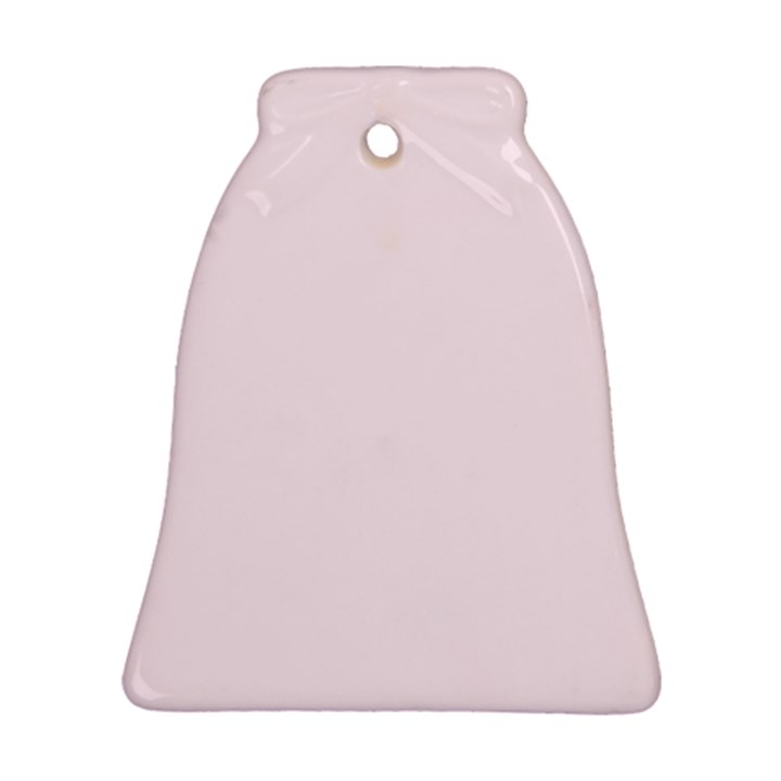 Lavender Blush Pink Color Bell Ornament (Two Sides)