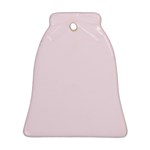 Lavender Blush Pink Color Bell Ornament (Two Sides) Back