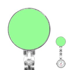Mint Green Color Stainless Steel Nurses Watch