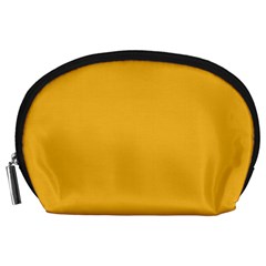 True Mustard Yellow Color Accessory Pouch (large) by SpinnyChairDesigns