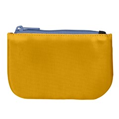 True Mustard Yellow Color Large Coin Purse by SpinnyChairDesigns