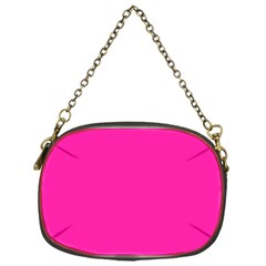 Neon Pink Color Chain Purse (one Side) by SpinnyChairDesigns