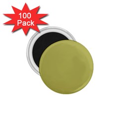 Olive Green Color 1 75  Magnets (100 Pack)  by SpinnyChairDesigns