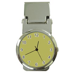 Olive Green Color Money Clip Watches by SpinnyChairDesigns