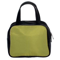 Olive Green Color Classic Handbag (two Sides)