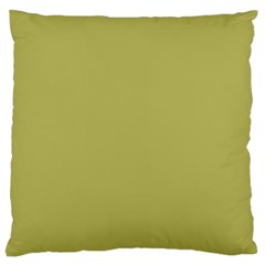 Olive Green Color Standard Flano Cushion Case (one Side) by SpinnyChairDesigns