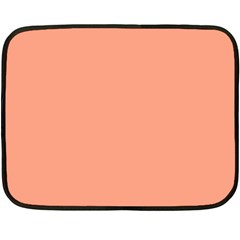 True Peach Color Fleece Blanket (mini) by SpinnyChairDesigns