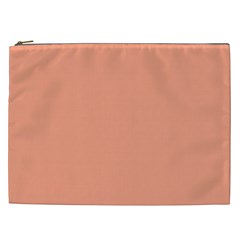 True Peach Color Cosmetic Bag (xxl) by SpinnyChairDesigns