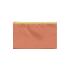 True Peach Color Cosmetic Bag (xs) by SpinnyChairDesigns