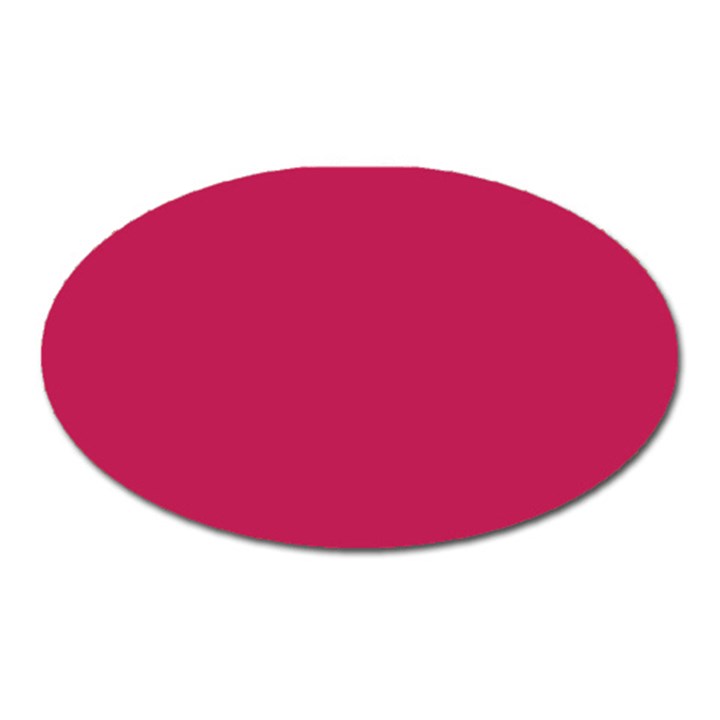 Rose Red Color Oval Magnet