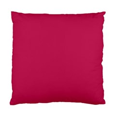 Rose Red Color Standard Cushion Case (two Sides) by SpinnyChairDesigns