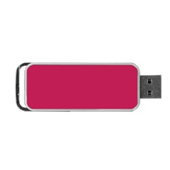Rose Red Color Portable Usb Flash (one Side) by SpinnyChairDesigns