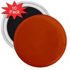 True Rust Color 3  Magnets (10 Pack)  by SpinnyChairDesigns