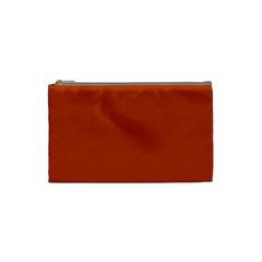 True Rust Color Cosmetic Bag (small) by SpinnyChairDesigns