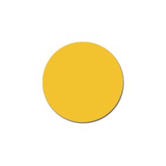 True Saffron Yellow Color Golf Ball Marker (4 Pack) by SpinnyChairDesigns