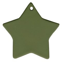 Sage Green Color Ornament (star) by SpinnyChairDesigns