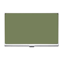 Sage Green Color Business Card Holder by SpinnyChairDesigns