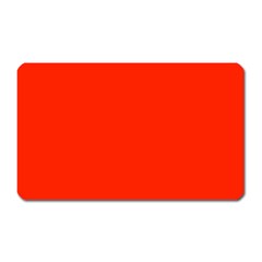 Scarlet Red Color Magnet (rectangular) by SpinnyChairDesigns