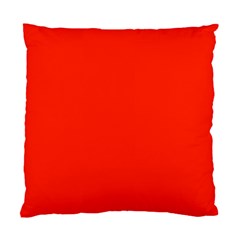 Scarlet Red Color Standard Cushion Case (one Side) by SpinnyChairDesigns