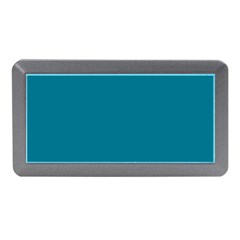 True Teal Blue Color Memory Card Reader (mini) by SpinnyChairDesigns