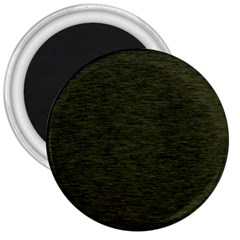 Army Green Color Textured 3  Magnets by SpinnyChairDesigns