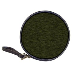 Army Green Color Textured Classic 20-cd Wallets by SpinnyChairDesigns