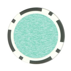 Biscay Green Texture  Poker Chip Card Guard (10 Pack) by SpinnyChairDesigns