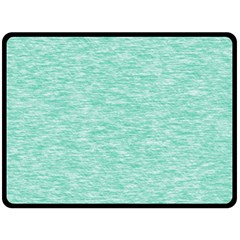 Biscay Green Texture  Fleece Blanket (large)  by SpinnyChairDesigns