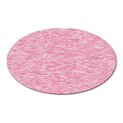 Blush Pink Textured Oval Magnet