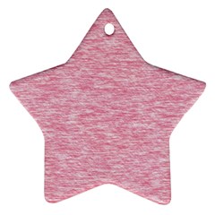 Blush Pink Textured Star Ornament (two Sides) by SpinnyChairDesigns