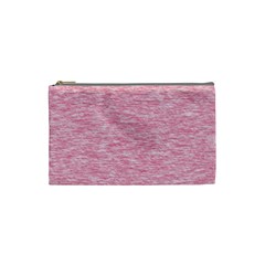 Blush Pink Textured Cosmetic Bag (small) by SpinnyChairDesigns