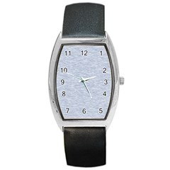 Fade Pale Blue Texture Barrel Style Metal Watch