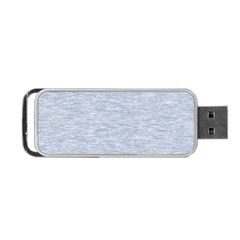 Fade Pale Blue Texture Portable Usb Flash (one Side) by SpinnyChairDesigns