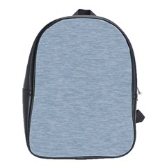 Faded Denim Blue Texture School Bag (large) by SpinnyChairDesigns