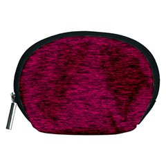 Fuschia Pink Texture Accessory Pouch (medium)