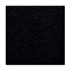 Black Color Texture Tile Coaster by SpinnyChairDesigns