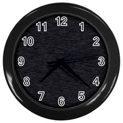 Black Color Texture Wall Clock (Black)