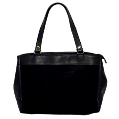 Black Color Texture Oversize Office Handbag