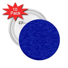 Cobalt Blue Color Texture 2 25  Buttons (10 Pack) 