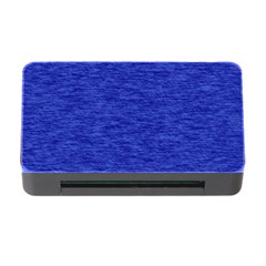 Cobalt Blue Color Texture Memory Card Reader With Cf by SpinnyChairDesigns