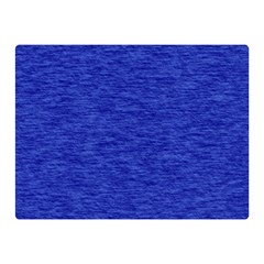 Cobalt Blue Color Texture Double Sided Flano Blanket (mini)  by SpinnyChairDesigns