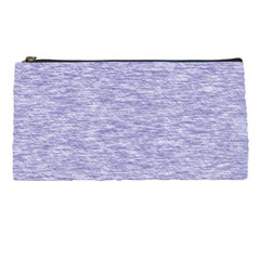 Light Purple Color Textured Pencil Case by SpinnyChairDesigns