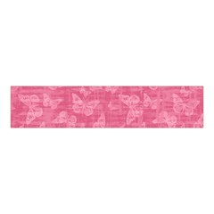 Blush Pink Butterflies Batik Velvet Scrunchie by SpinnyChairDesigns
